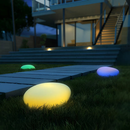 Solarna lampa ogrodowa LED imitacja kamienia IP65