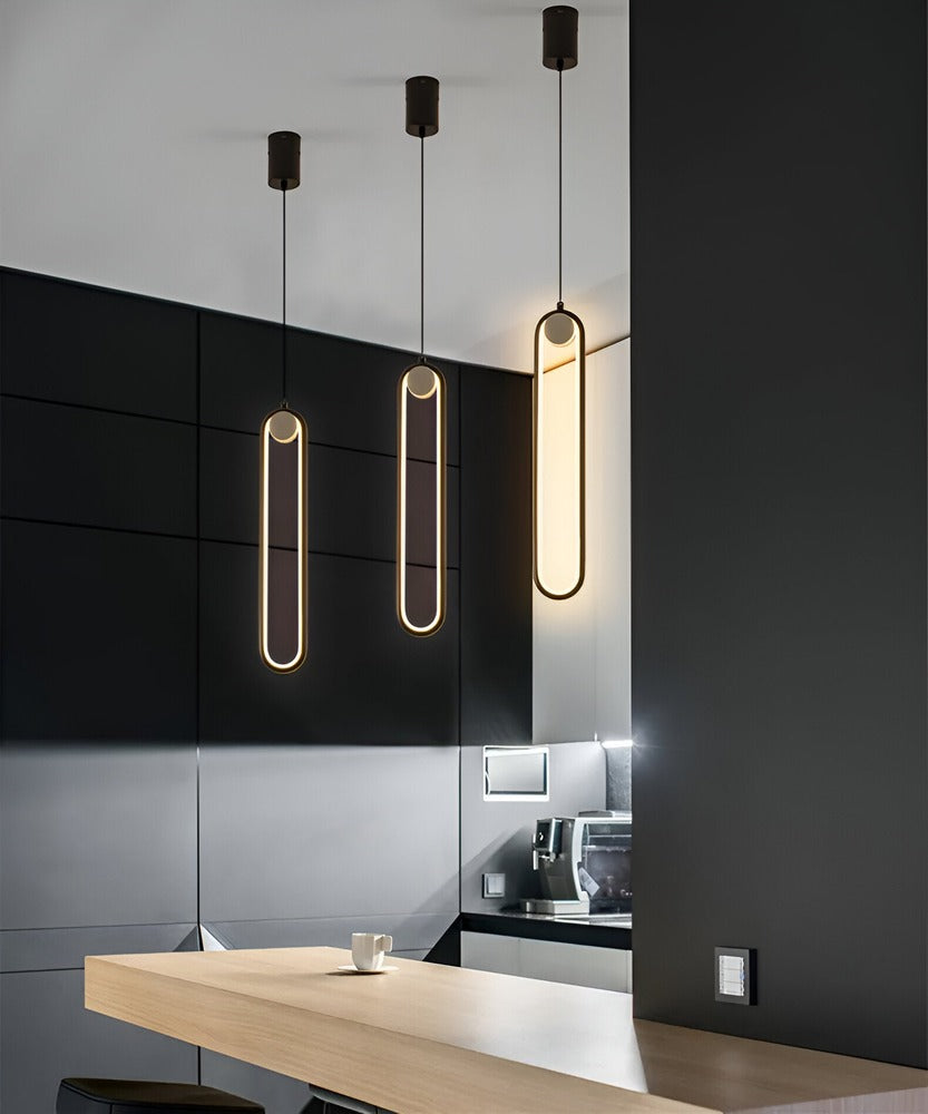 Podłużna lampa sufitowa LED do salonu i jadalni