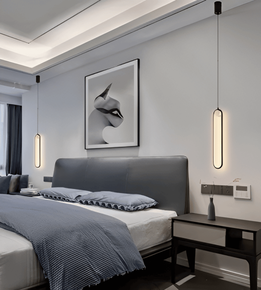 Podłużna lampa sufitowa LED do salonu i jadalni