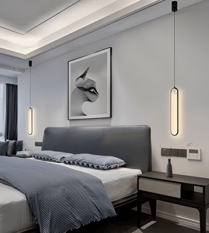 Podłużna lampa sufitowa LED do salonu i jadalni
