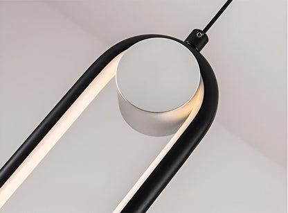 Podłużna lampa sufitowa LED do salonu i jadalni