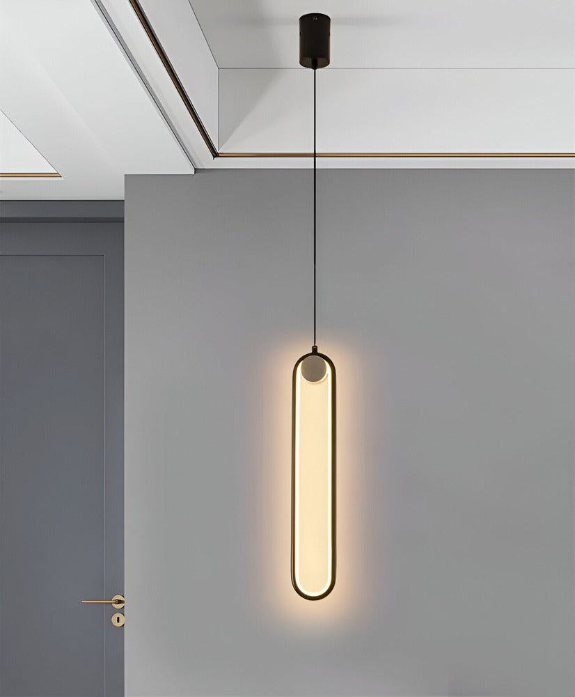 Podłużna lampa sufitowa LED do salonu i jadalni