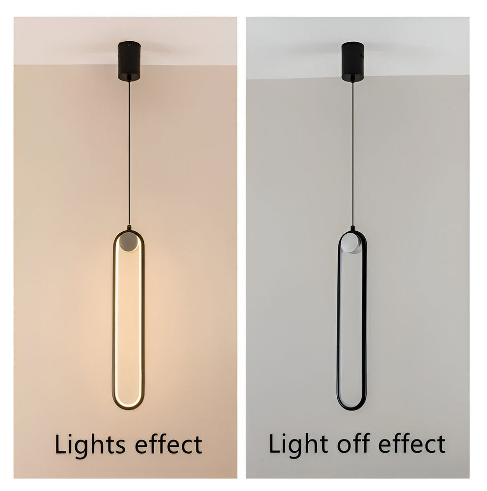 Podłużna lampa sufitowa LED do salonu i jadalni