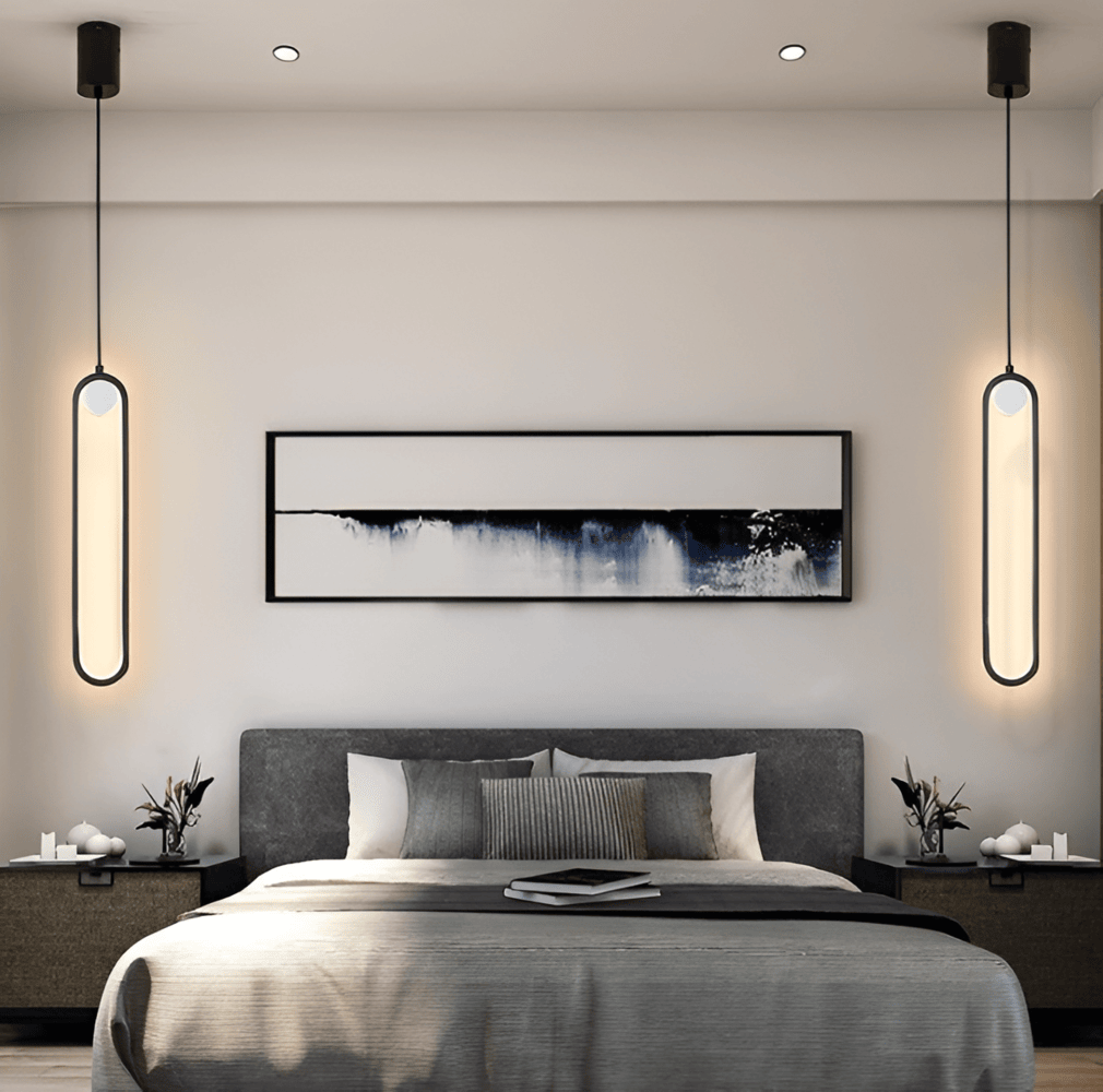 Podłużna lampa sufitowa LED do salonu i jadalni