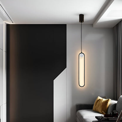 Podłużna lampa sufitowa LED do salonu i jadalni