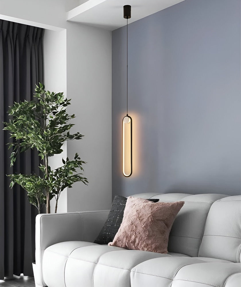 Podłużna lampa sufitowa LED do salonu i jadalni
