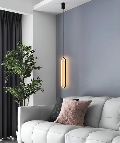 Podłużna lampa sufitowa LED do salonu i jadalni