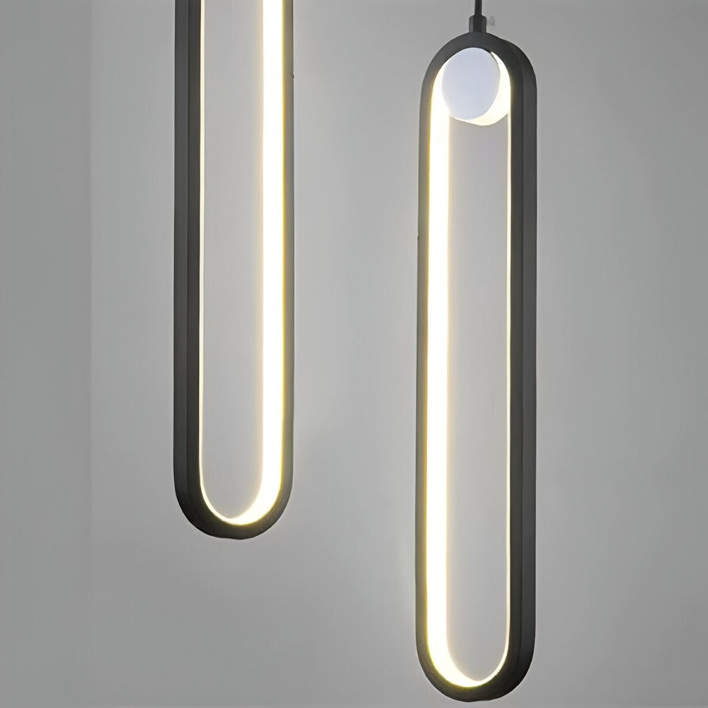 Podłużna lampa sufitowa LED do salonu i jadalni