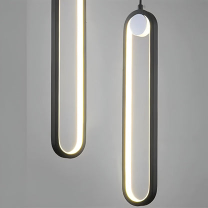 Podłużna lampa sufitowa LED do salonu i jadalni
