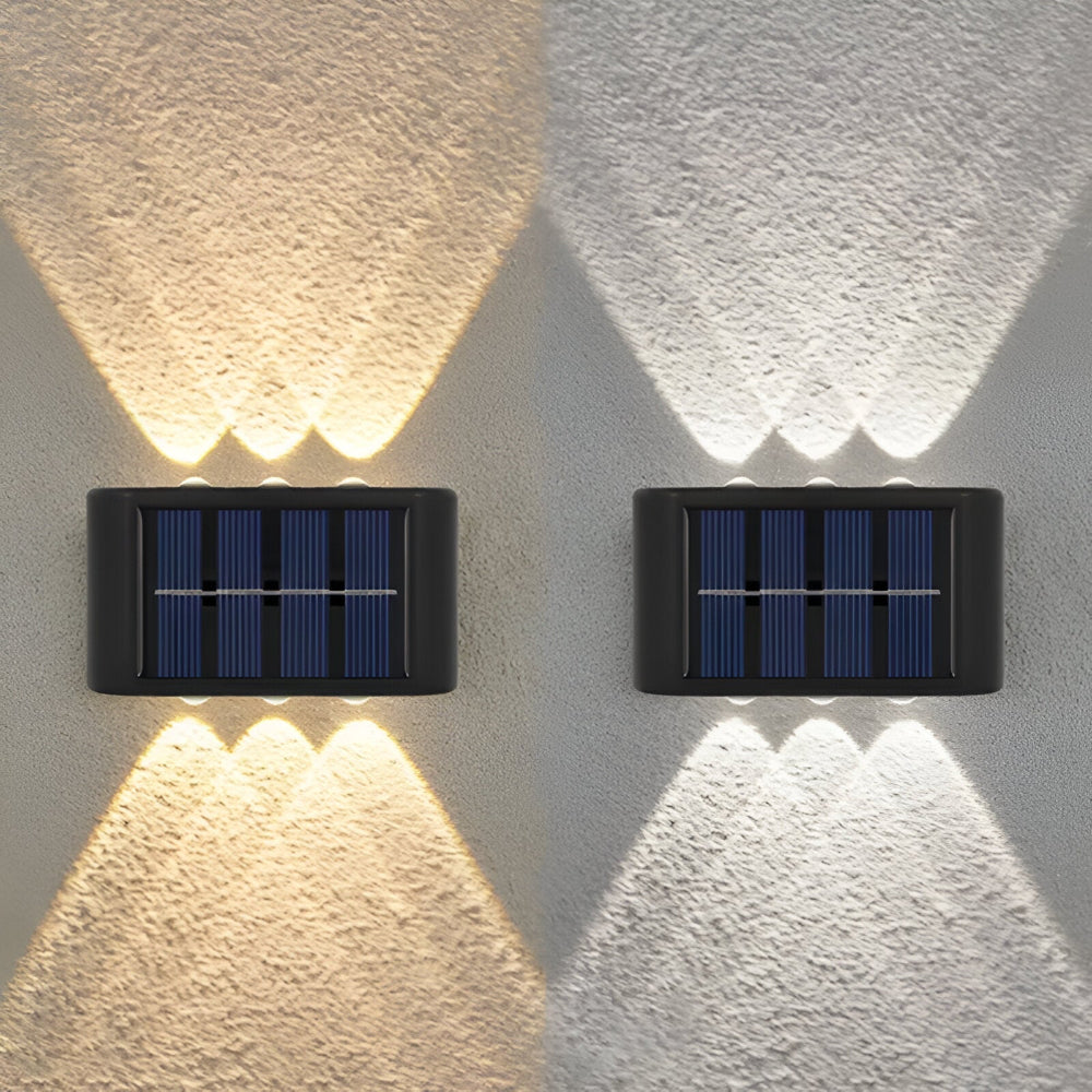 Solarna lampa ścienna LED do ogrodu