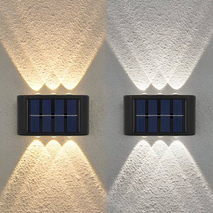 Solarna lampa ścienna LED do ogrodu