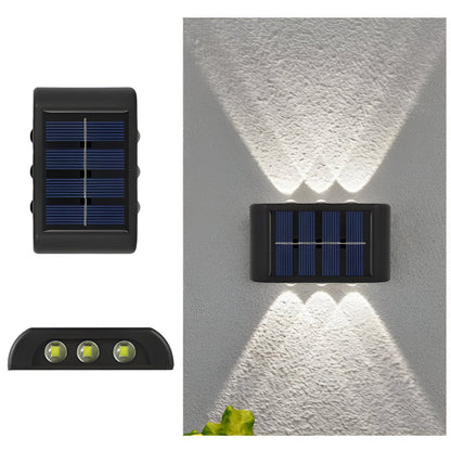 Solarna lampa ścienna LED do ogrodu