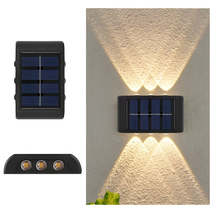 Solarna lampa ścienna LED do ogrodu
