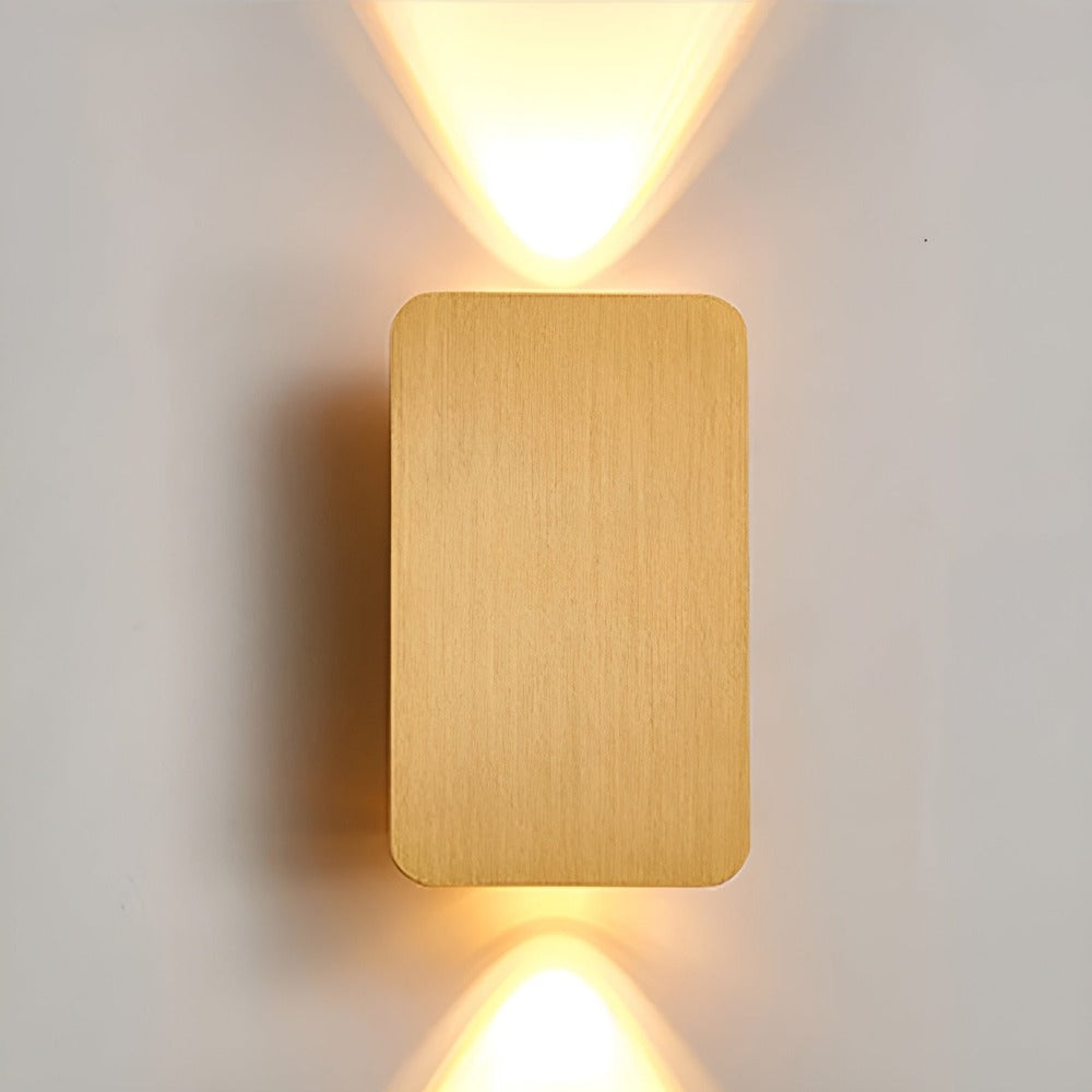 Prostokątna lampa ścienna LED wpuszczana aluminium