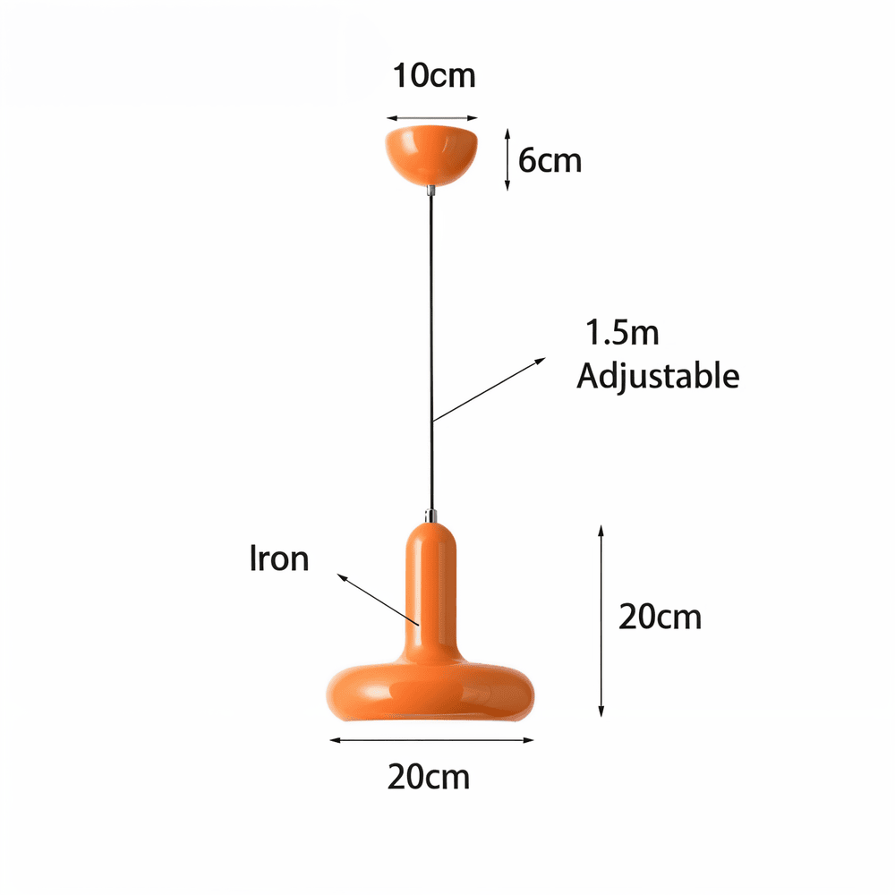 Kolorowa lampa sufitowa Bauhaus w stylu retro