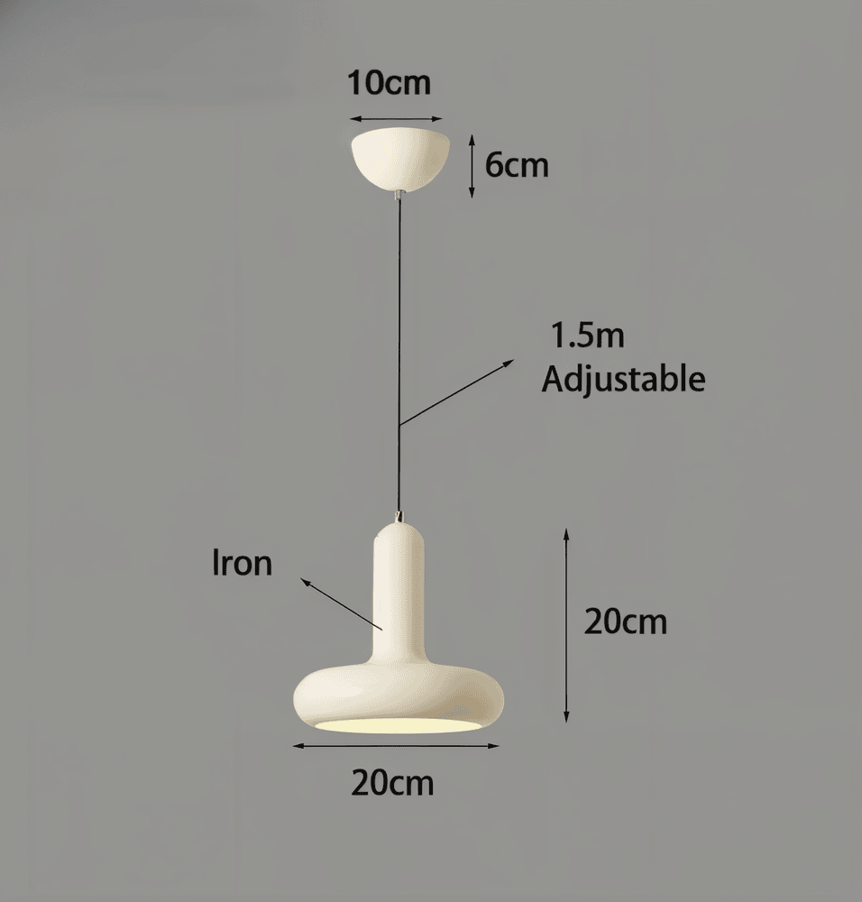 Kolorowa lampa sufitowa Bauhaus w stylu retro