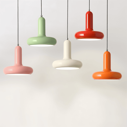 Kolorowa lampa sufitowa Bauhaus w stylu retro