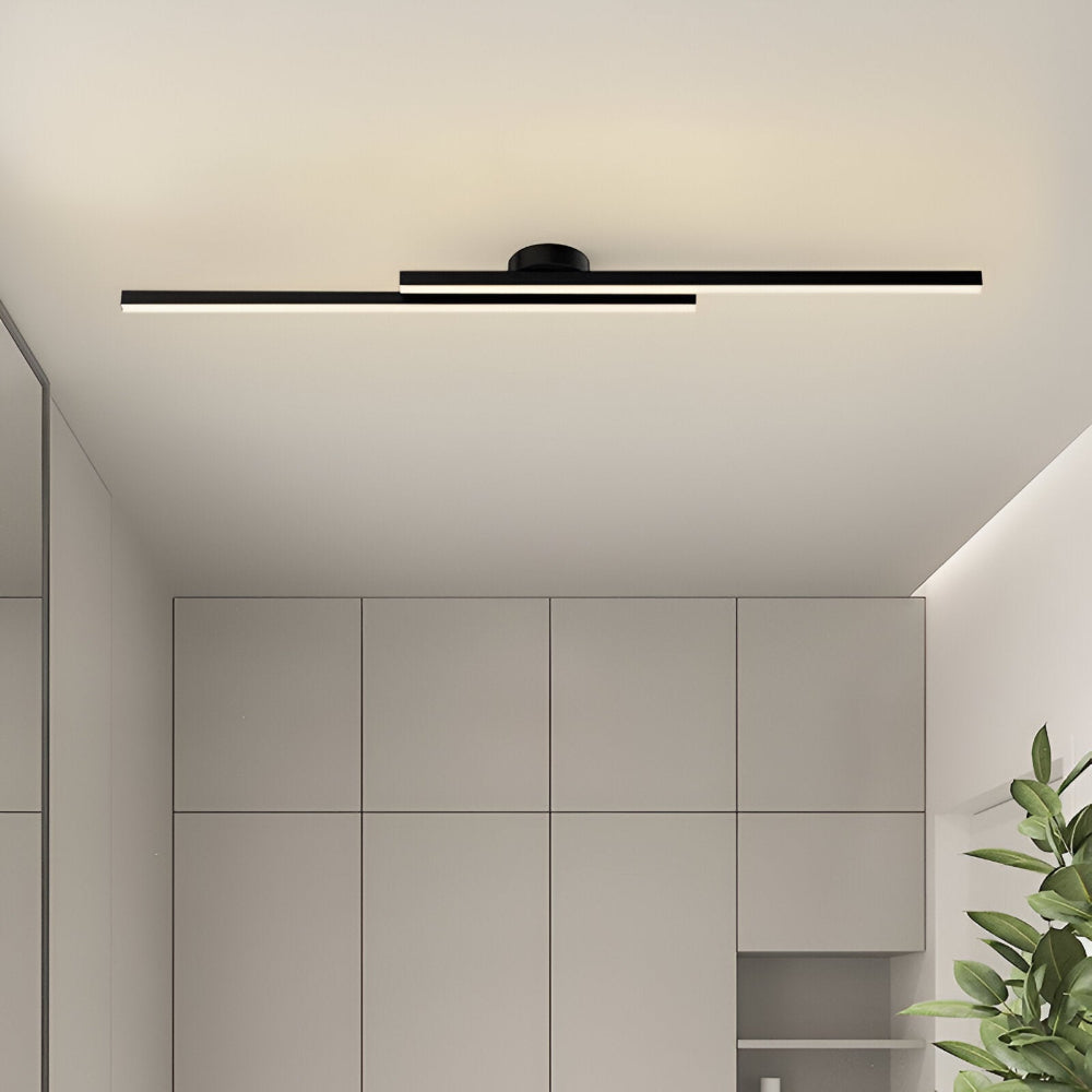 Nowoczesna lampa sufitowa LED do salonu aluminiowa