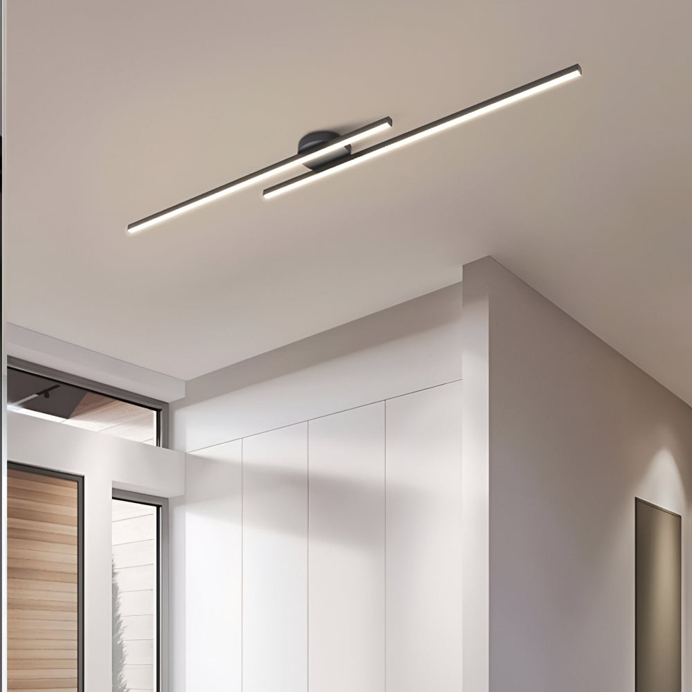 Nowoczesna lampa sufitowa LED do salonu aluminiowa