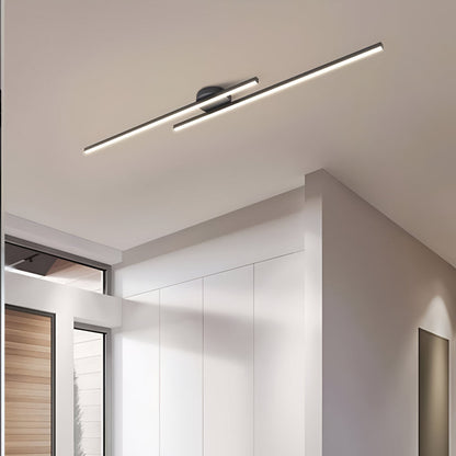 Nowoczesna lampa sufitowa LED do salonu aluminiowa