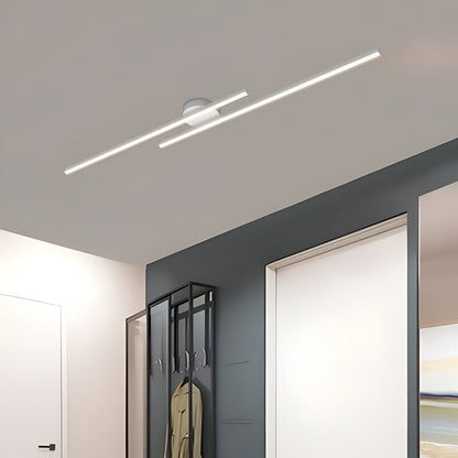 Nowoczesna lampa sufitowa LED do salonu aluminiowa