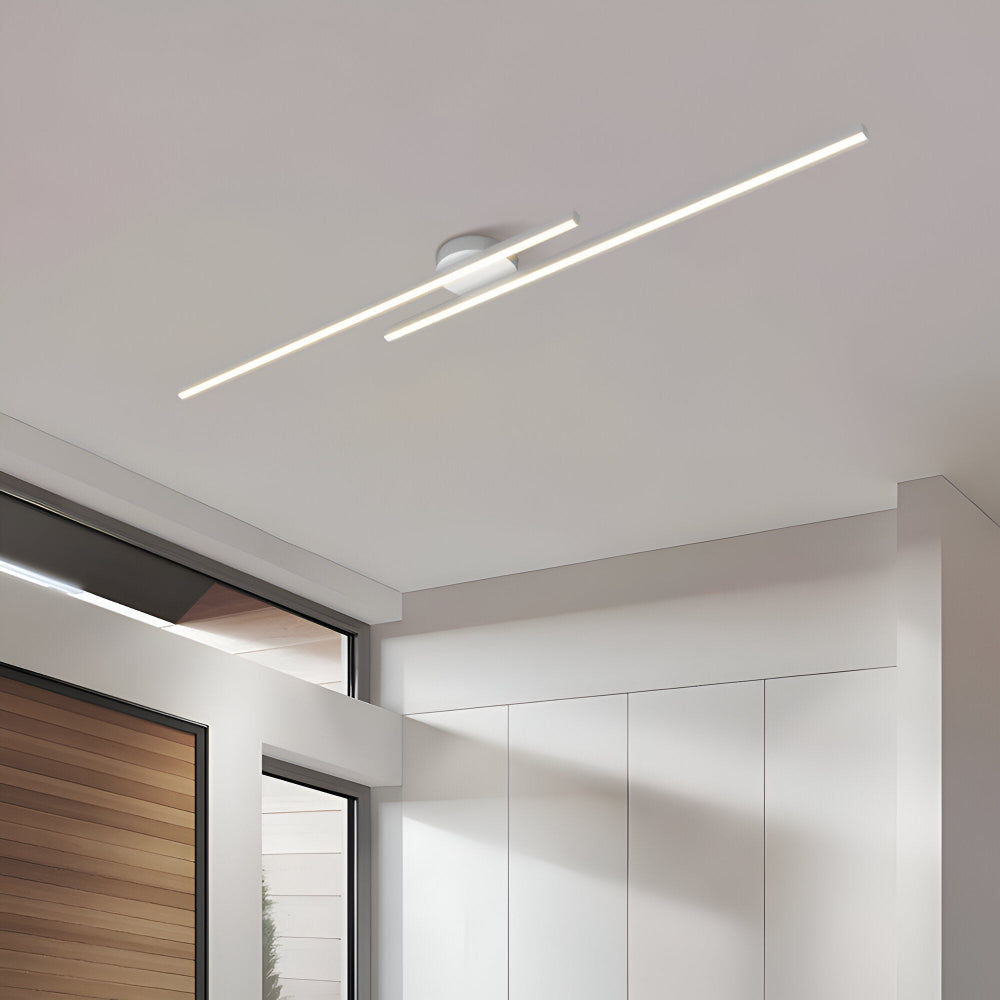 Nowoczesna lampa sufitowa LED do salonu aluminiowa