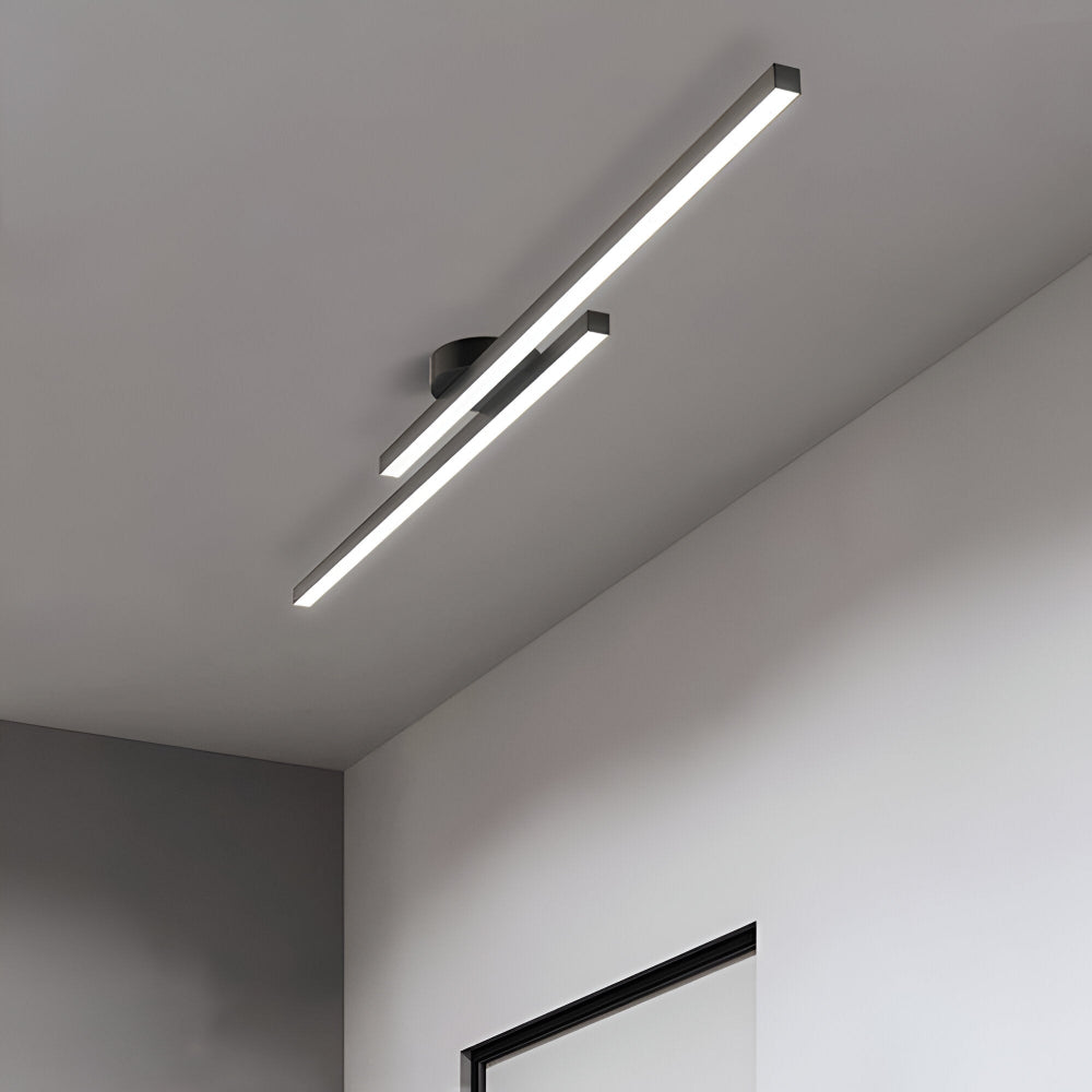Nowoczesna lampa sufitowa LED do salonu aluminiowa