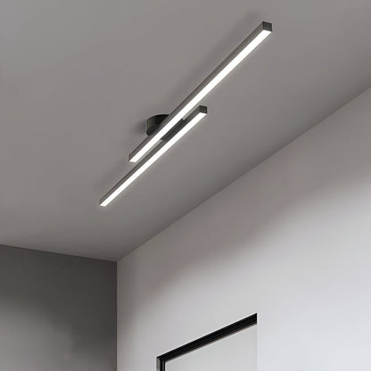 Nowoczesna lampa sufitowa LED do salonu aluminiowa