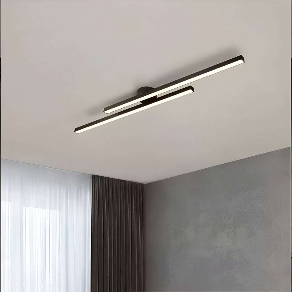 Nowoczesna lampa sufitowa LED do salonu aluminiowa