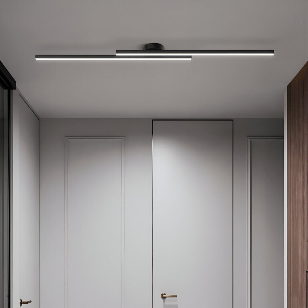 Nowoczesna lampa sufitowa LED do salonu aluminiowa