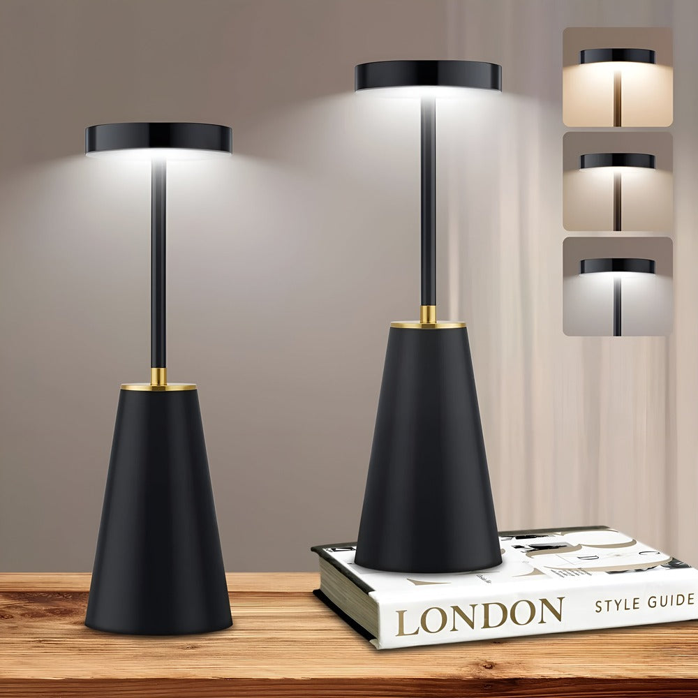Bezprzewodowa lampa stołowa LED metalowa 4000 mAh