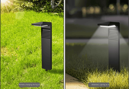 Solarna lampa ogrodowa LED IP66 do ścieżek i tarasu