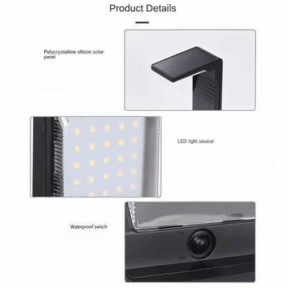 Solarna lampa ogrodowa LED IP66 do ścieżek i tarasu