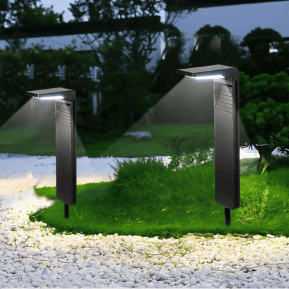 Solarna lampa ogrodowa LED IP66 do ścieżek i tarasu