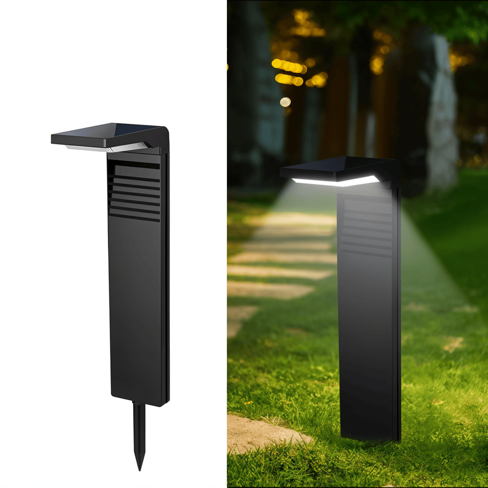 Solarna lampa ogrodowa LED IP66 do ścieżek i tarasu