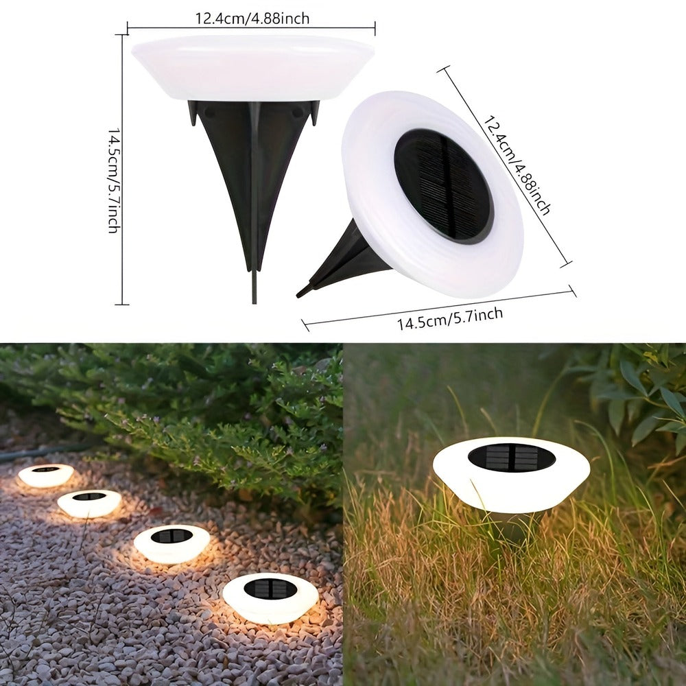 Nowoczesna lampa solarna LED ogrodowa IP65
