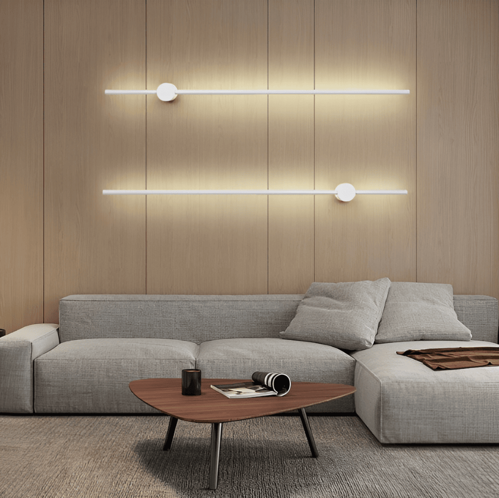 Liniowa lampa ścienna LED w stylu skandynawskim