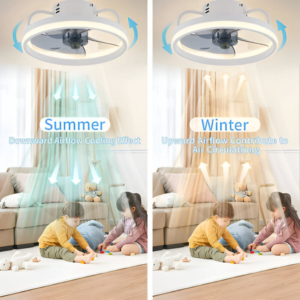 Wentylator sufitowy LED z pilotem i aplikacją