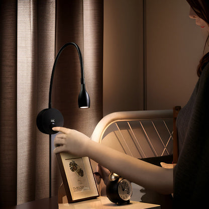 Lampa ścienna LED z dotykowym sterowaniem i portem USB