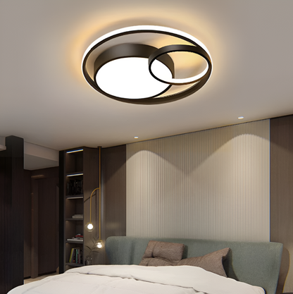 Nowoczesna lampa sufitowa LED okrągła ściemnialna