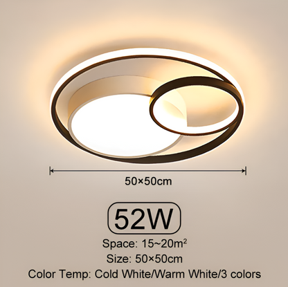 Nowoczesna lampa sufitowa LED okrągła ściemnialna