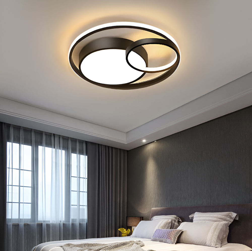 Nowoczesna lampa sufitowa LED okrągła ściemnialna