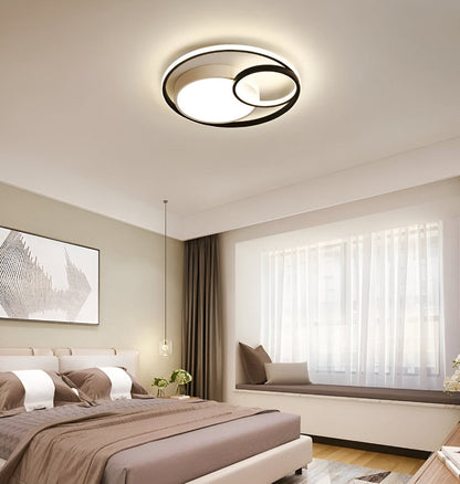 Nowoczesna lampa sufitowa LED okrągła ściemnialna