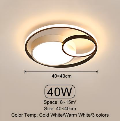 Nowoczesna lampa sufitowa LED okrągła ściemnialna