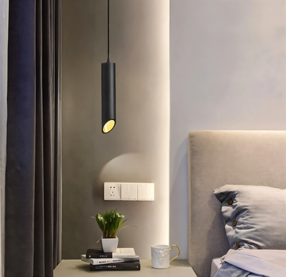 Nowoczesna lampa wisząca LED tuba aluminiowa