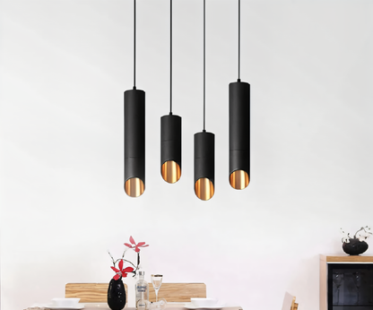 Nowoczesna lampa wisząca LED tuba aluminiowa
