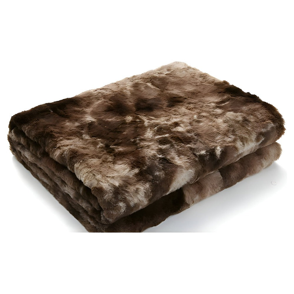 Dwustronny koc polarowy miękki coral fleece