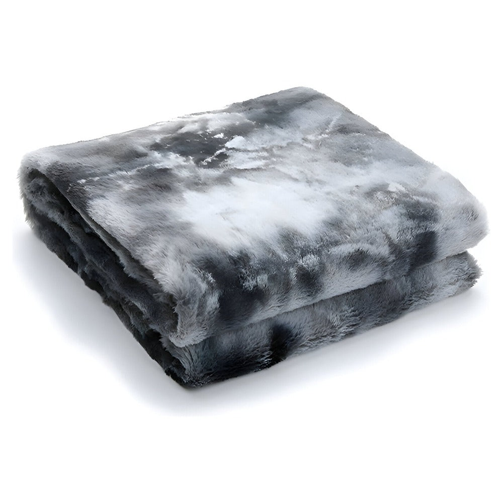 Dwustronny koc polarowy miękki coral fleece