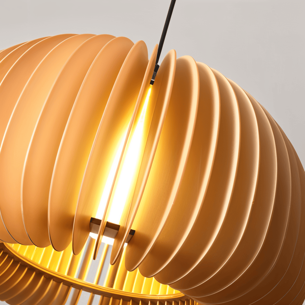 Ręcznie wykonana lampa wisząca z drewna rustykalna