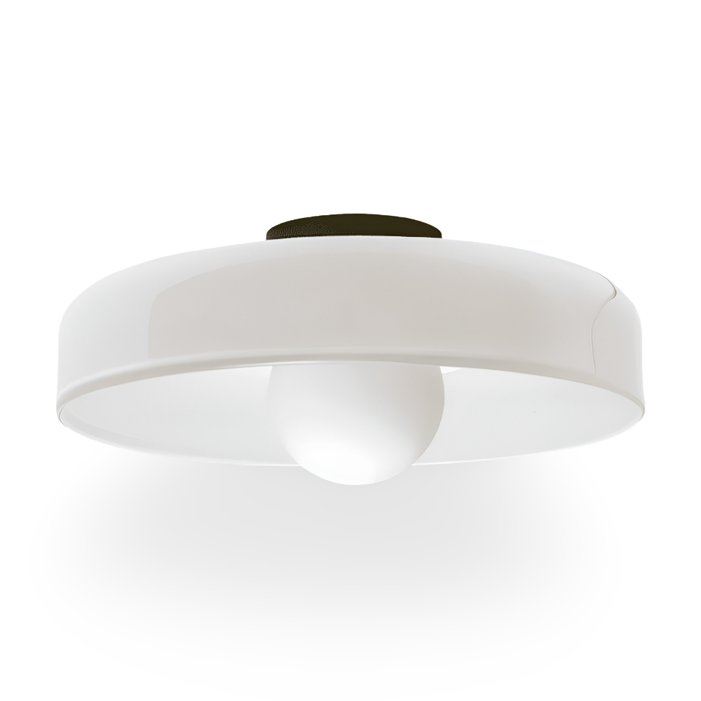 Lampa sufitowa szklana pomarańczowa nowoczesna